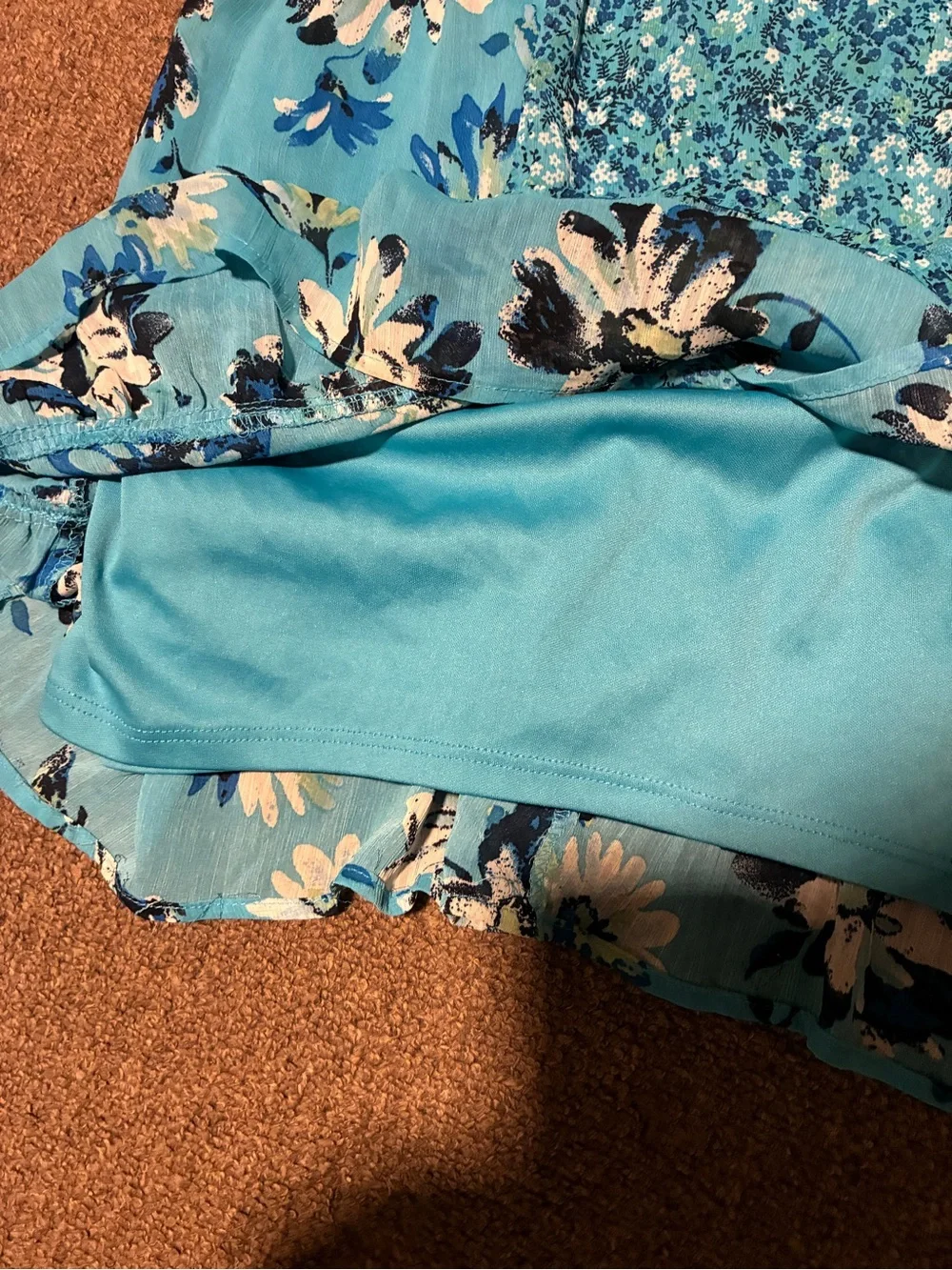 Justice brand girl's dress features a sequined bodice and a floral skirt. Size10